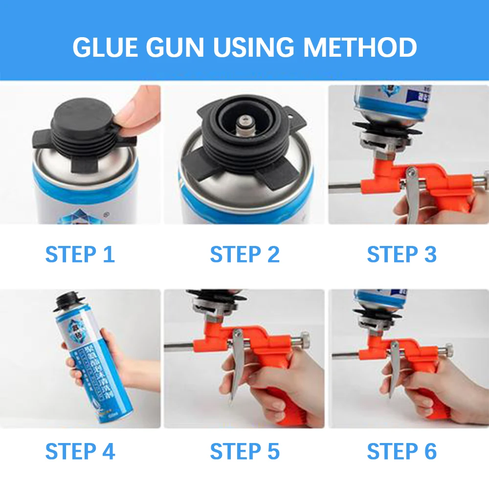 Pistola de espuma poliuretano Metal – sellado coche universal - imagen 2