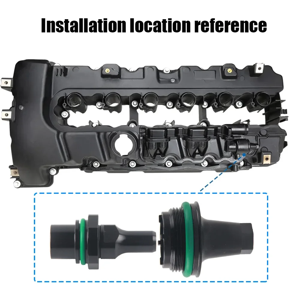BMW 11127565284 tapa válvula PCV N54 biturbo para E90 E92 E60 E61 - imagen 2