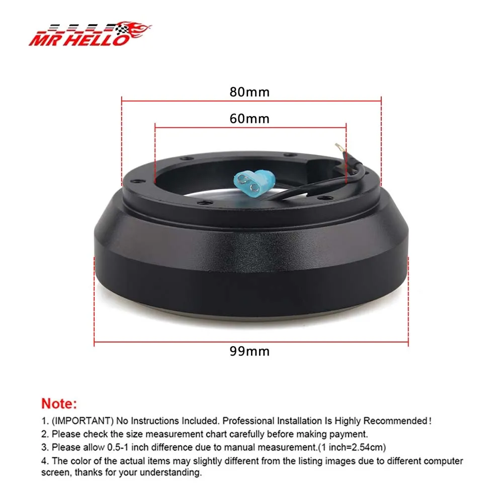Adaptador de volante corto para Miata RX-7 RX-8 626 Protege Tiburon - imagen 2