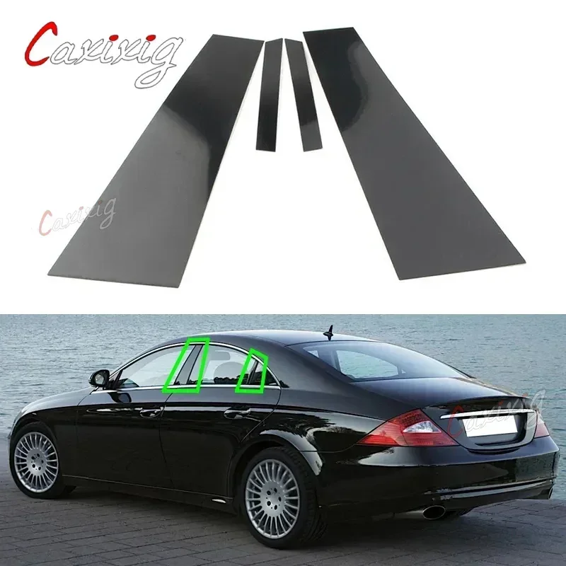 Vista frontal de postes de pilar para Mercedes CLS C219