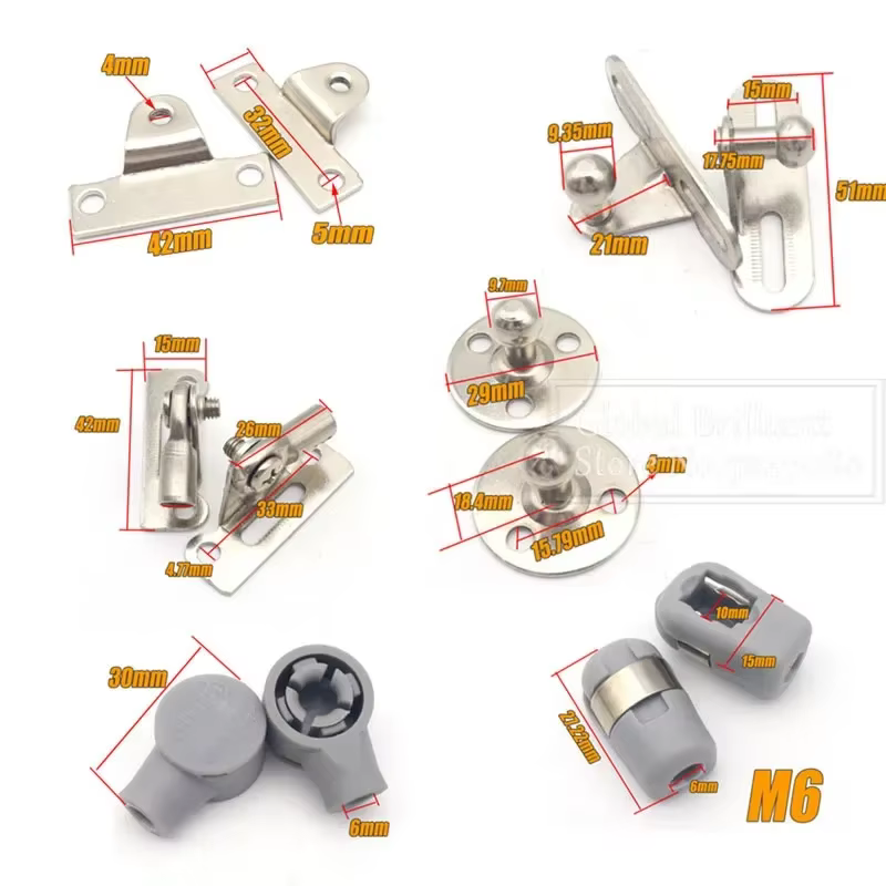 Amortiguador de gas universal para maletero y capó M6/M8 - imagen 2