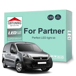 Bombillas LED interiores Canbus para Peugeot Partner I-III