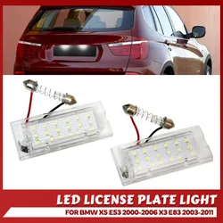 Luz matrícula LED Canbus sin errores para BMW X5 E53 y X3 E83