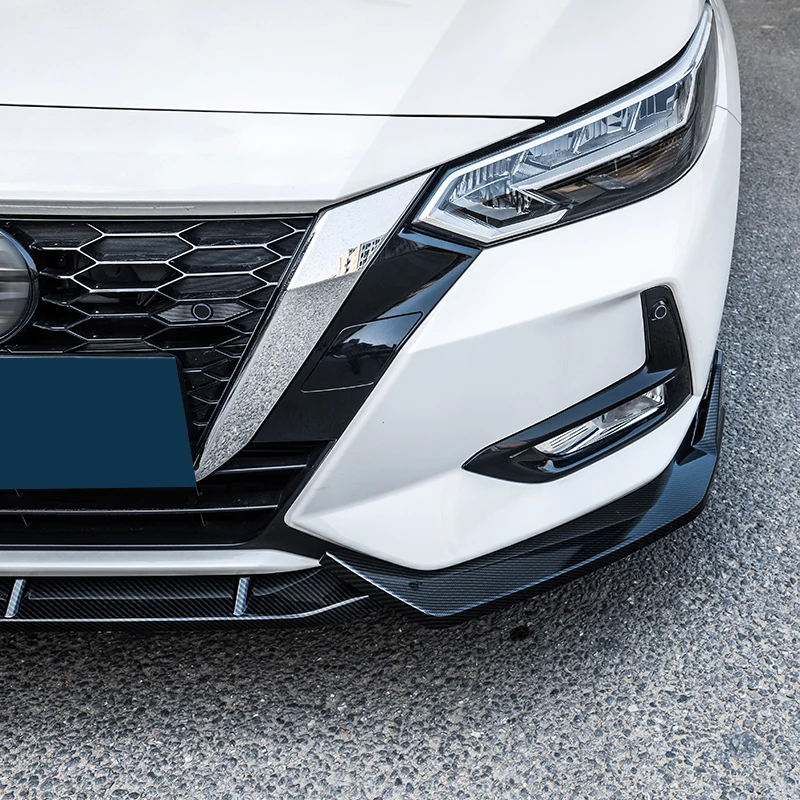 Alerón de parachoques delantero Nissan Sentra Sylphy – look carbono - imagen 4