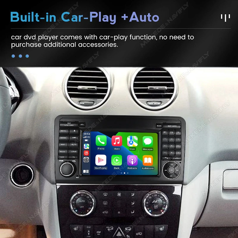 MEKEDE Radio Android CarPlay para Mercedes ML/GL W164 X164 - imagen 4