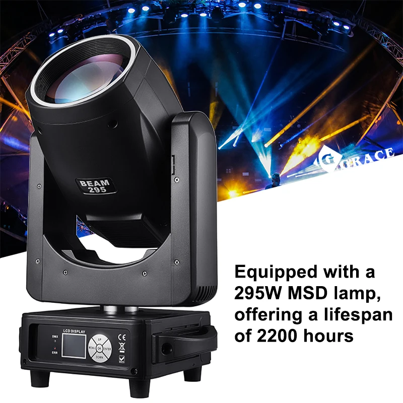 Igracelite gran oferta equipo de iluminación de escenario cabezal móvil profesional 3 en 1 295 cabezal móvil de luz con efecto de haz afilado - imagen 5