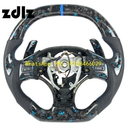 Volante de carbono forjado azul con levas para Lexus NX/GX/RX/IS/ES