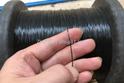 Hilo de acero inoxidable para pesca con revestimiento de nailon negro