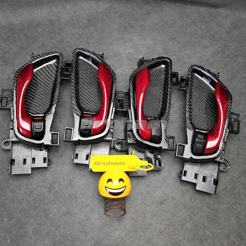 Aroham maneta interior puerta fibra de carbono – Honda Civic - imagen 3