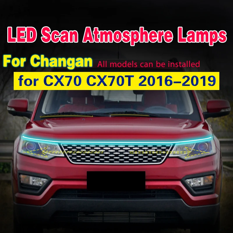 Kit tira LED capó escaneo 12V Changan CX70/CX70T 2016-2019