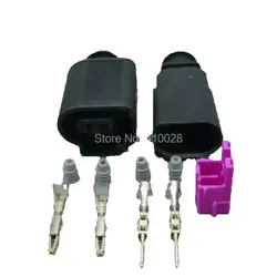Shhworldsea 1J0973802 Conector para sensor de temperatura VW, 2 pines
