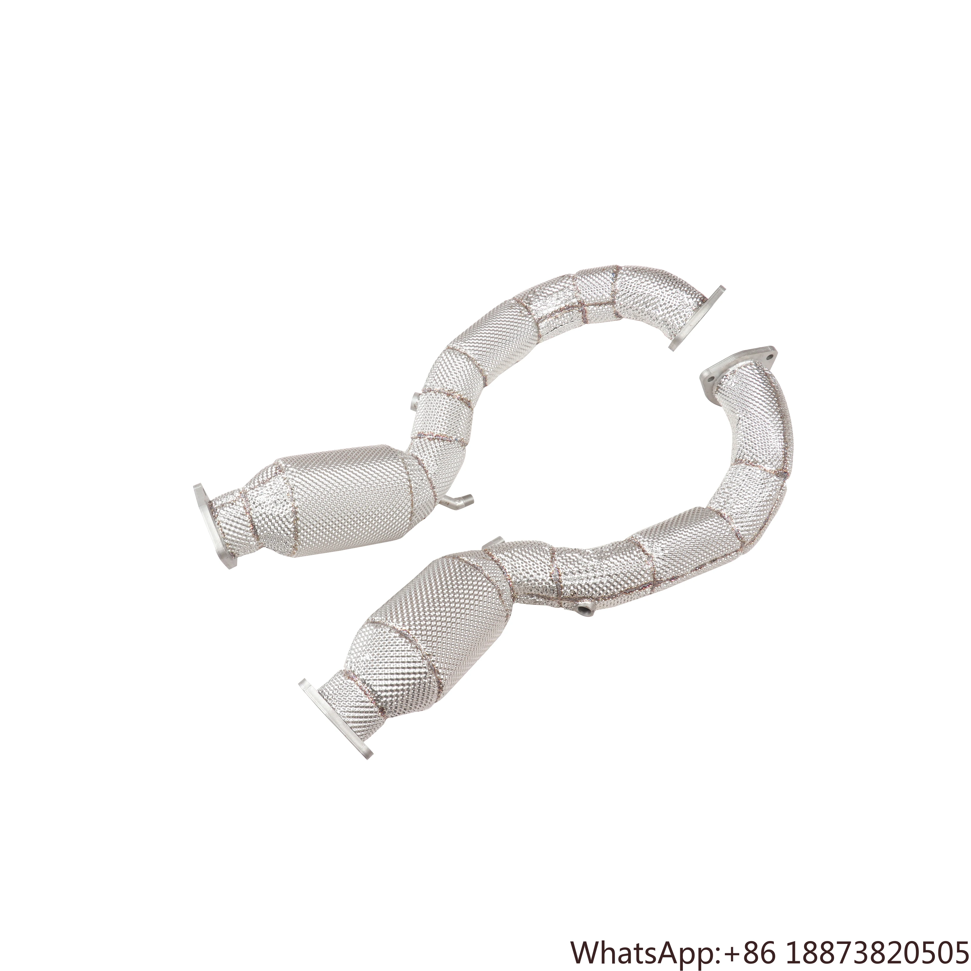 Downpipe escape Porsche 718 Cayman GT4 RS 4.0L acero inoxidable