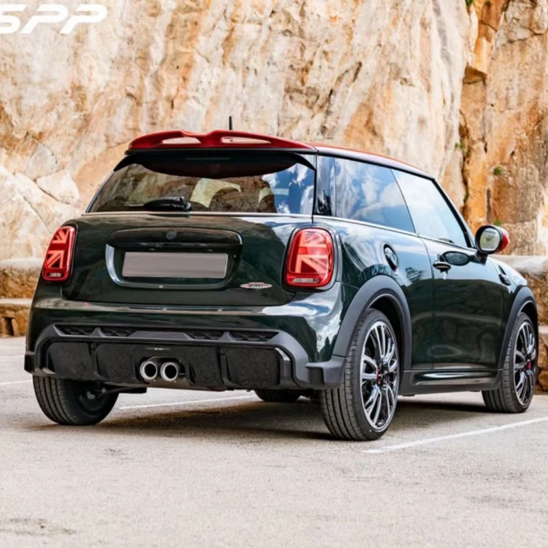 Tapa trasera maletero BMW Mini F55 F56 JCW Ala ABS negra - imagen 3