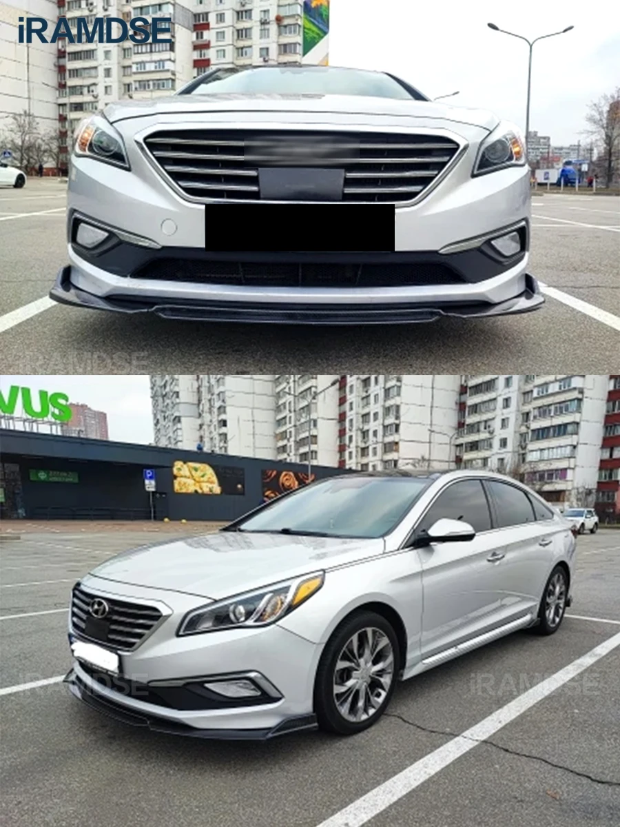 Labio Delantero Acabado Carbono para Hyundai Sonata 2015-2017 - imagen 4