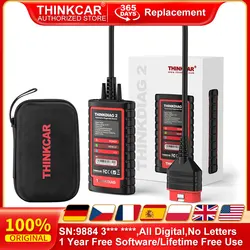 THINKCAR ThinkDiag 2 | Escáner diagnóstico OBD2 CAN FD – 15 servicios codificación ECU
