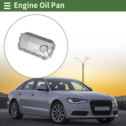UXCELL 1 pieza No.078103604AC cárter de aceite de motor para Audi A6 Quattro aluminio tono plateado