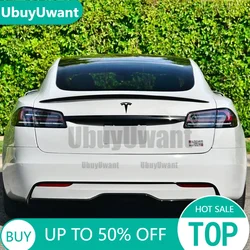 Alerón maletero de ABS imprimado para Tesla Model S 2012-2023