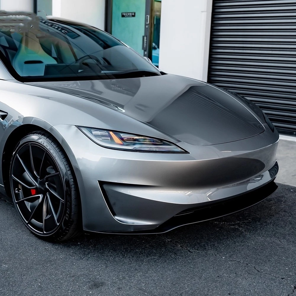 Conjunto parachoques delantero Tesla Model 3 23-24 rejilla labio modificada - imagen 3
