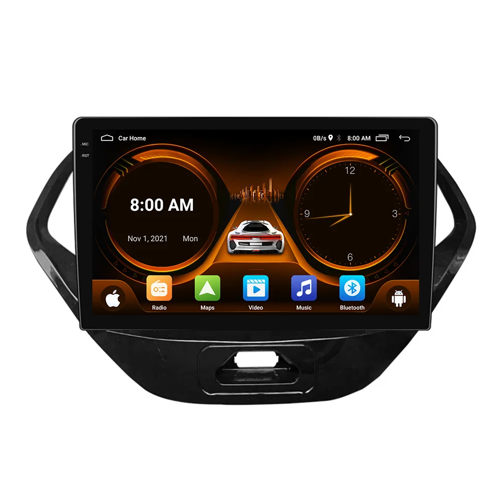 Radio Android 9" Ford FIGO 2015-2018 GPS Carplay cámara trasera - imagen 5