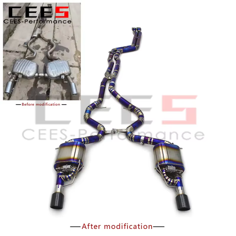 Escape cat-back Cees de acero inoxidable para BMW 335i N54/N55 E90-E93 - imagen 4