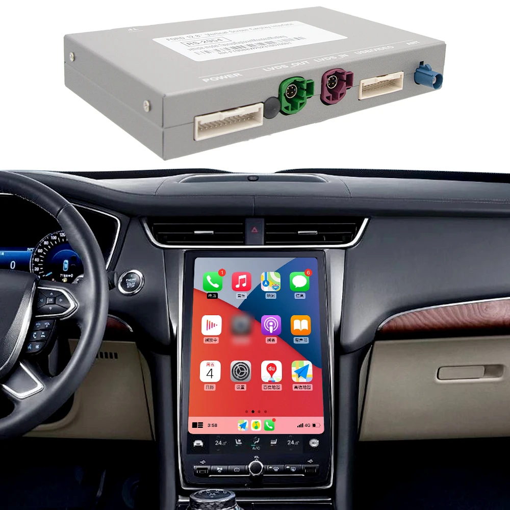 Pantalla Vertical 12,8" Ford con CarPlay y Android Auto Inalámbrico - imagen 2