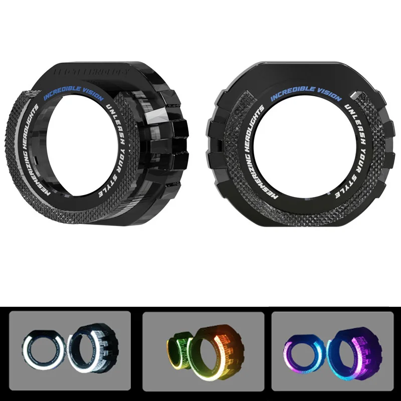 Máscara LED ojo de ángel 5D para faros universales de coche - imagen 4