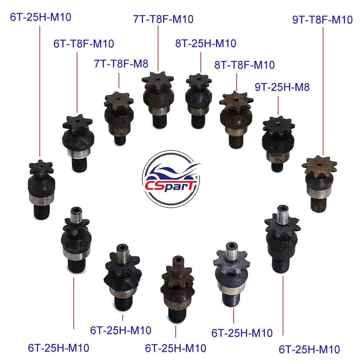 Piñón delantero embrague motor 2 tiempos 47cc 49cc mini moto quad ATV - imagen 2