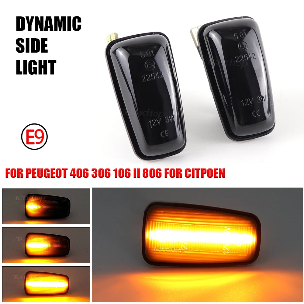 Intermitente lateral LED dinámico para Peugeot y Citroën