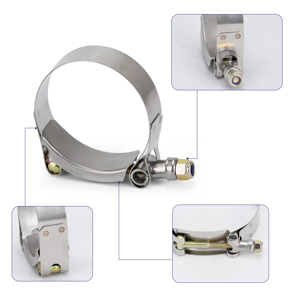Abrazadera de escape en T con perno para silicona 2,0-4,0 - imagen 4