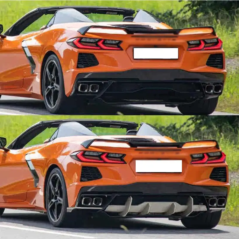 Difusor trasero fibra de carbono para Chevrolet Corvette C8 - imagen 2