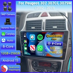Radio multimedia Android con CarPlay para Peugeot 307, 307CC y 307SW