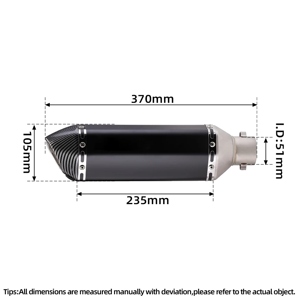 Escape completo con silenciador para Yamaha GY6 de 125-200 cc - imagen 2