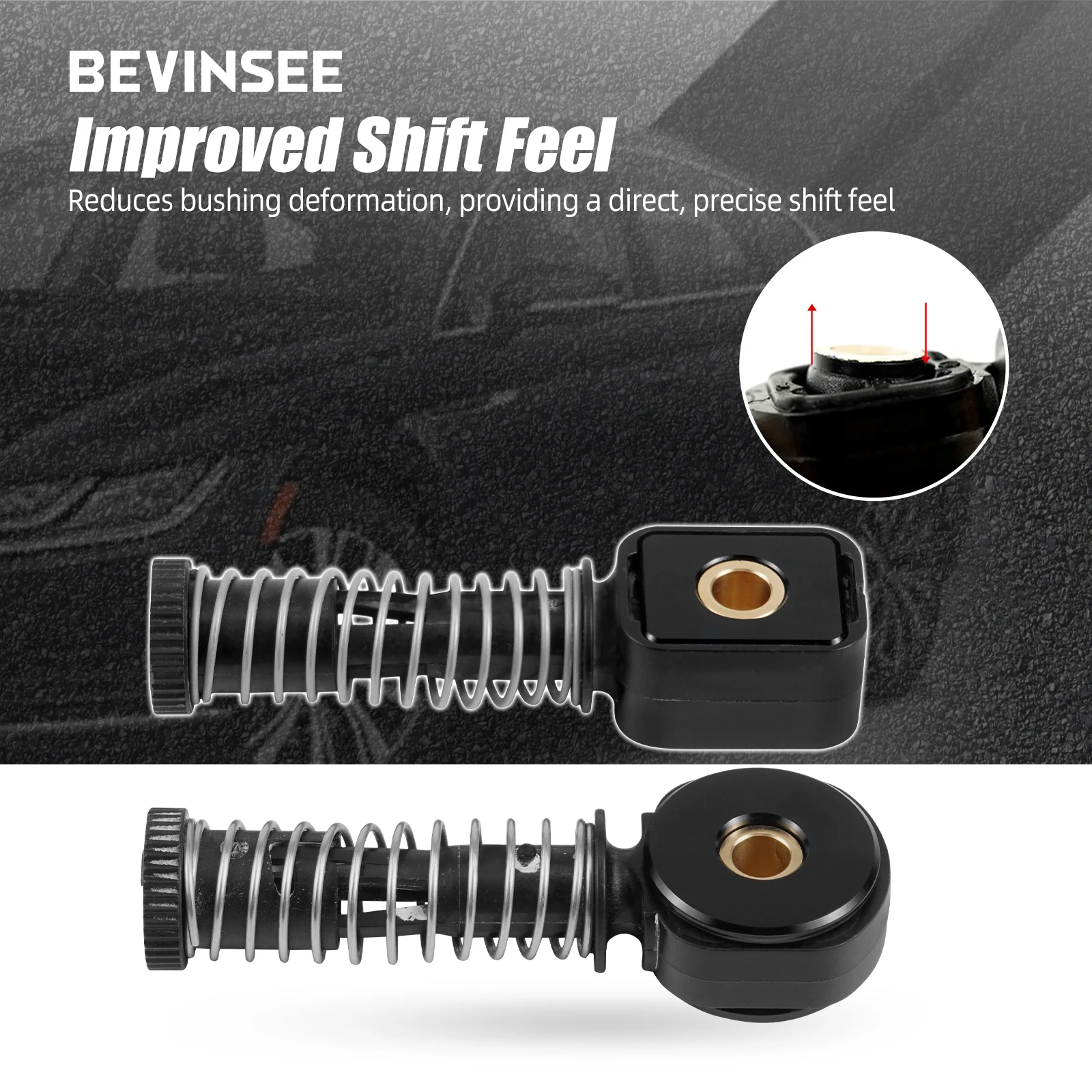 BEVINSEE Bujes del cable de cambio MQ250 para VW Golf 5 GTI - imagen 4