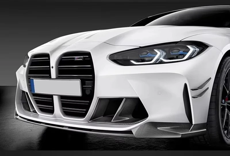 Canards delanteros estilo fibra de carbono para BMW M3/M4 G80/G82 - imagen 3