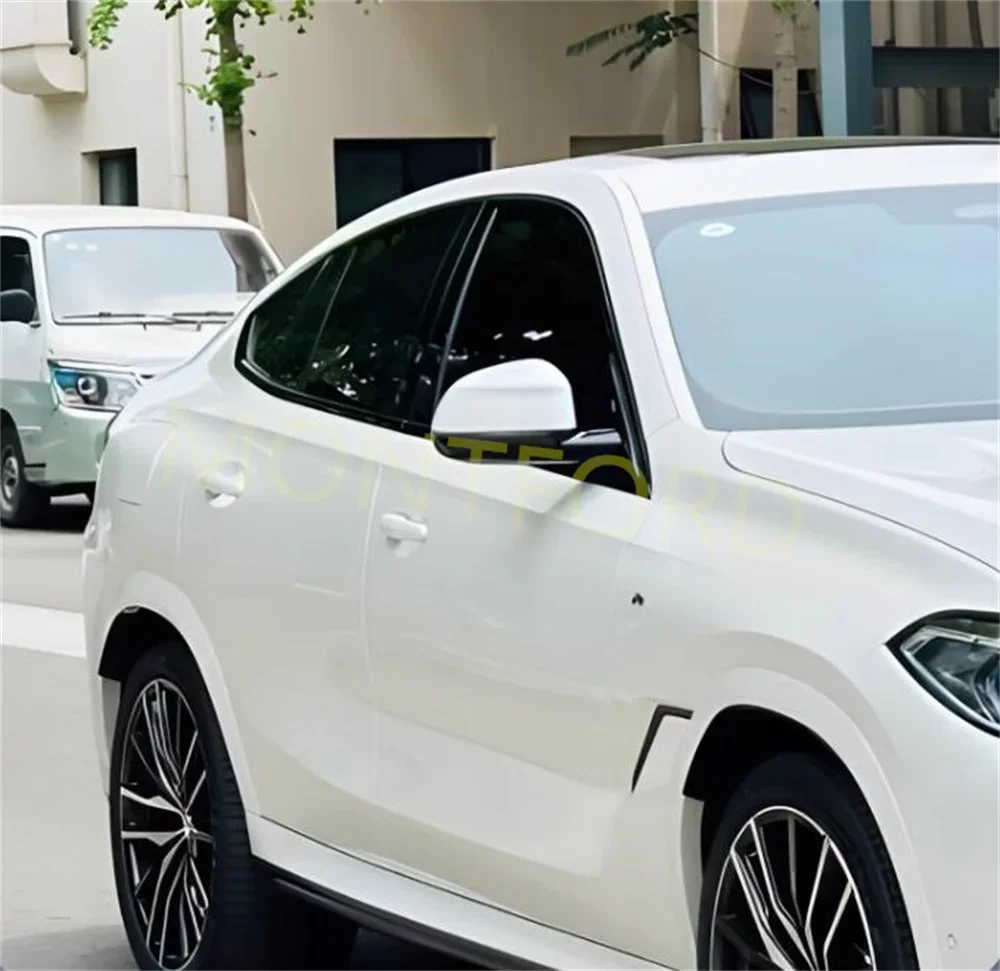 Cubierta embellecedora de moldura de alféizar de ventana de marco completo de puerta de coche de acero inoxidable para BMW X6 E71 F16 G06 2008-2022 (negro plateado) - imagen 4