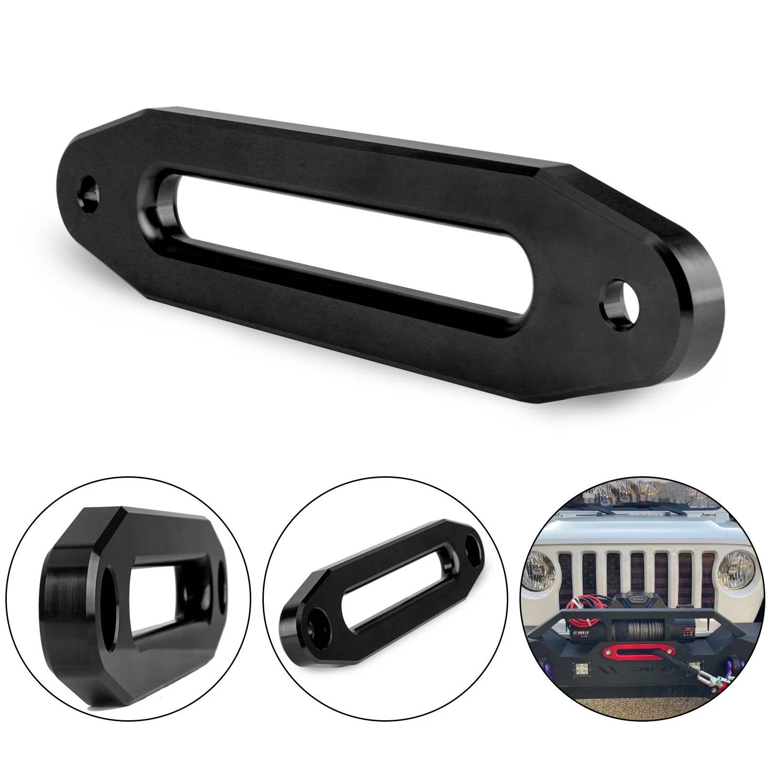 Cuerda de cabrestante sintetica, guia Hawse aluminio, para SUV/ATV/UTV - imagen 3