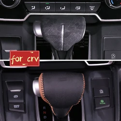 Pomo palanca cambios cuero genuino Honda CRV 2017-2021