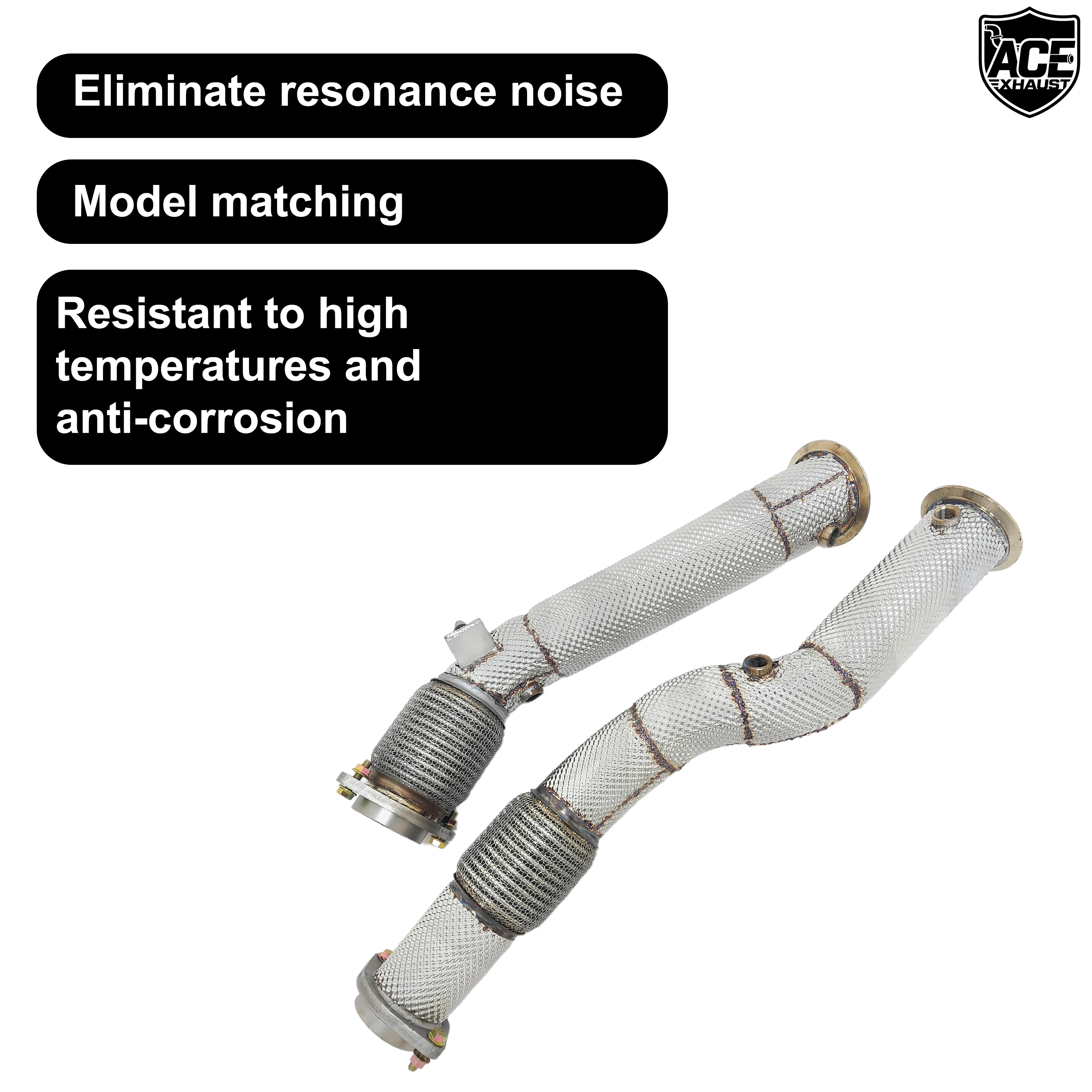 ACE Downpipe deportivo de acero SUS304 para BMW X3M/X4M S58 3.0T - imagen 3