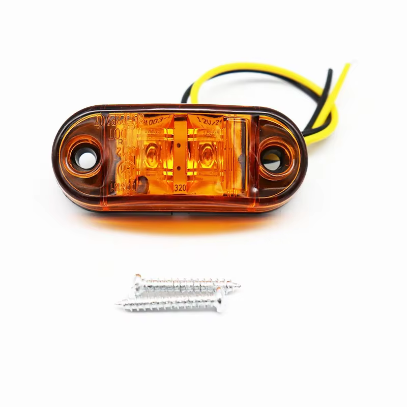 Luz LED ámbar de posición lateral 12/24 V para camión y remolque - imagen 4