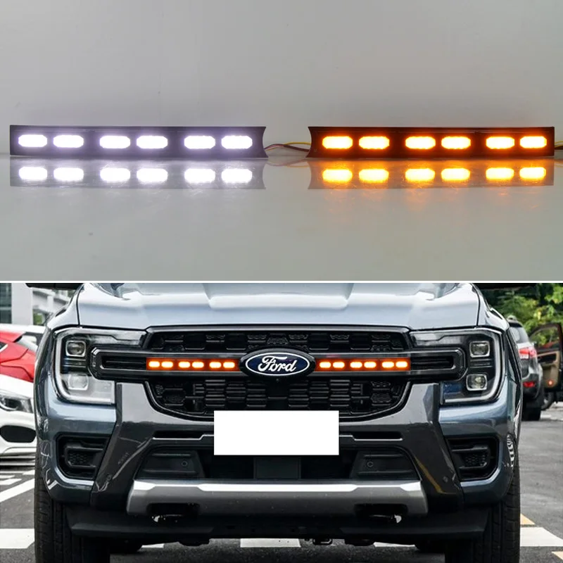 Luz LED diurna DRL Fpg con intermitente para Ford Ranger 2023-2024 - imagen 2