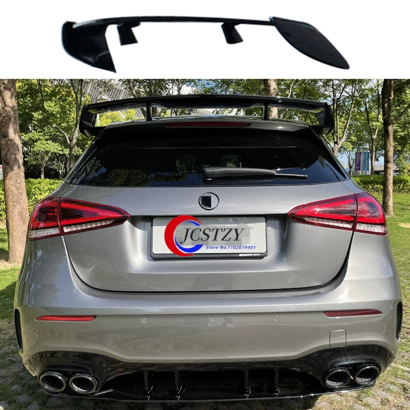 Alerón trasero Mercedes Benz W177 - Color negro y rojo