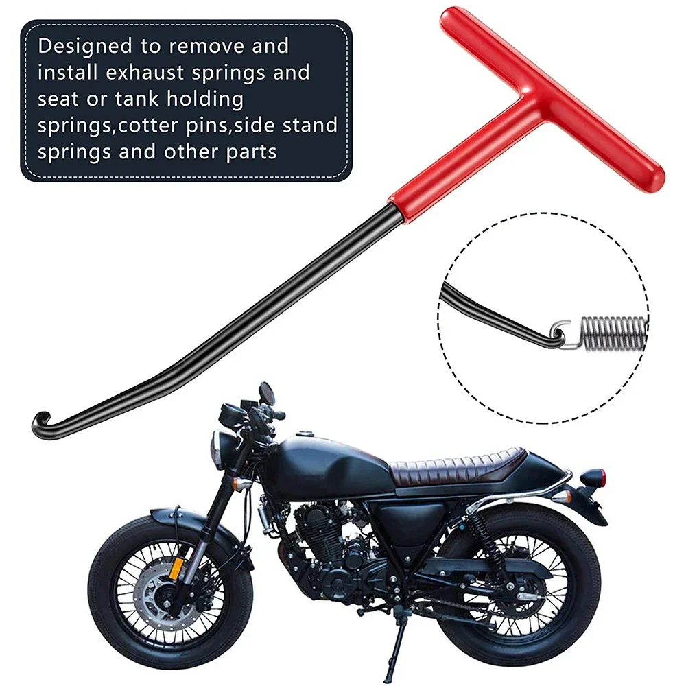 Extractor de resortes de escape para motocicleta, mango en T - imagen 4