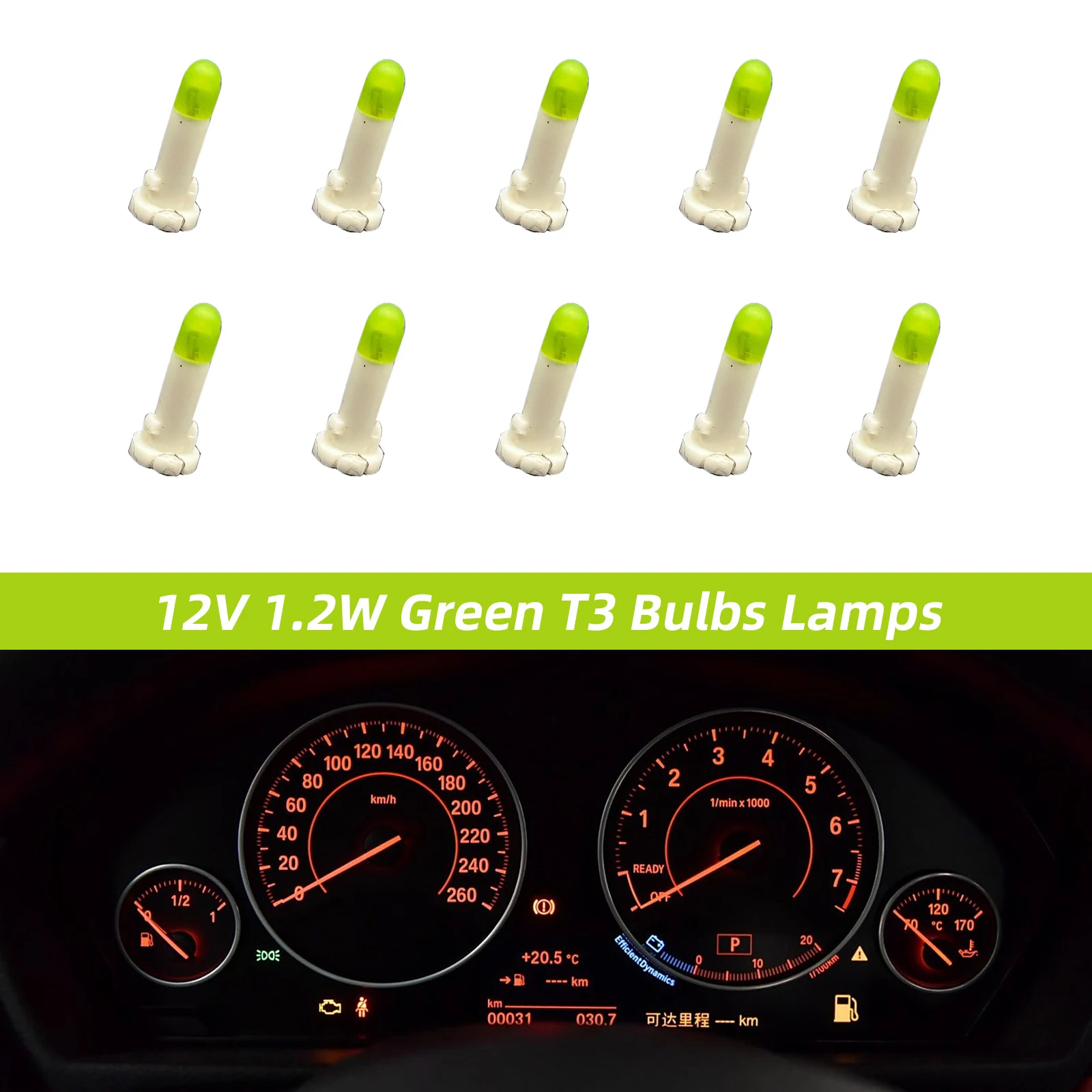 Bombilla T3 cuadro instrumentos 12V 1,2W para Audi VW