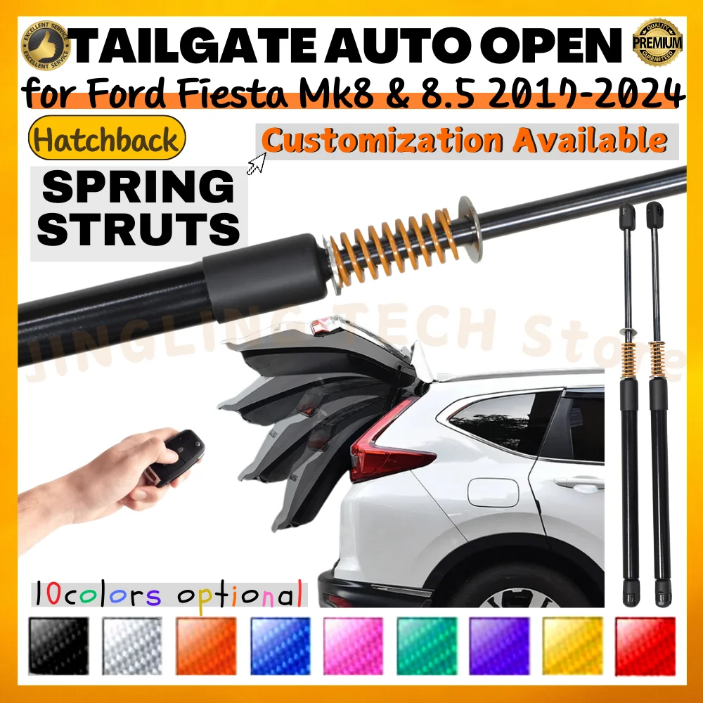 Puntales de maletero con resorte para Ford Fiesta Mk8 2017-2024