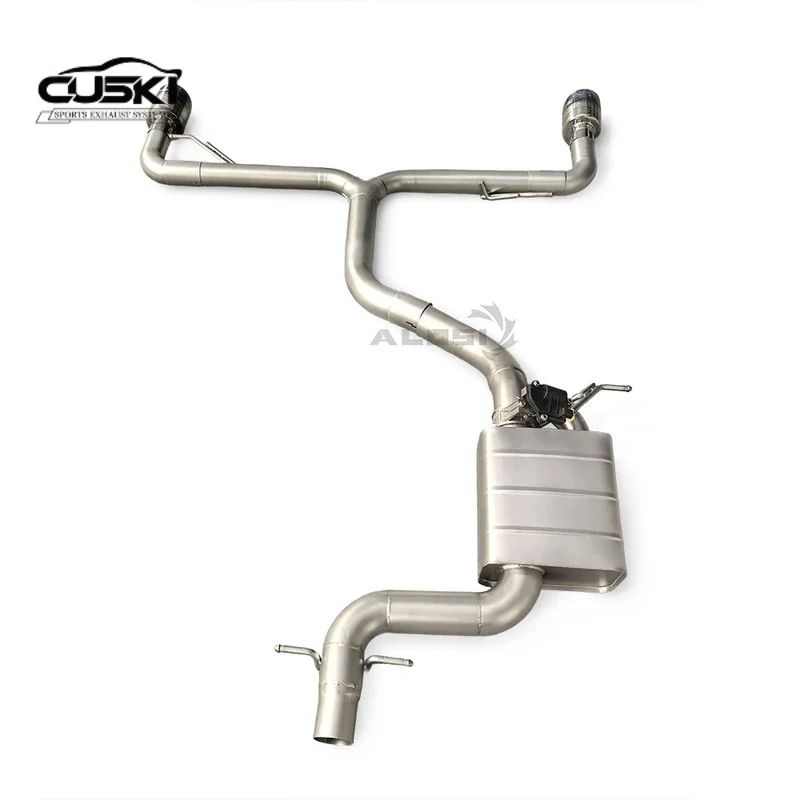 Escape trasero deportivo de acero inoxidable para Golf R MK7 2.0 T