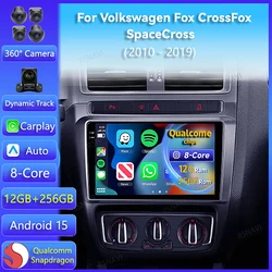 Radio 2DIN Android 15 con CarPlay – VW Fox CrossFox 2010-2019