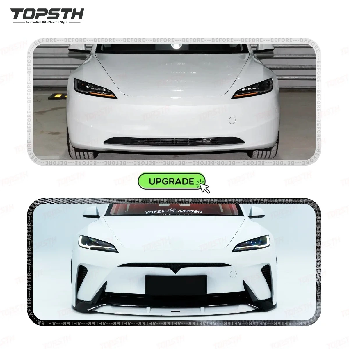 Paragolpes ABS Highland Tesla Model 3 2024+ - imagen 2