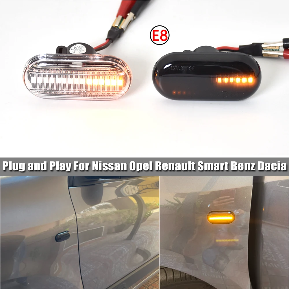 Luz LED lateral intermitente dinámica – Renault Clio Mégane Twingo - imagen 3