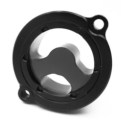 Tapa filtro aceite Kawasaki KLR650 CNC aluminio negro 1987-2022