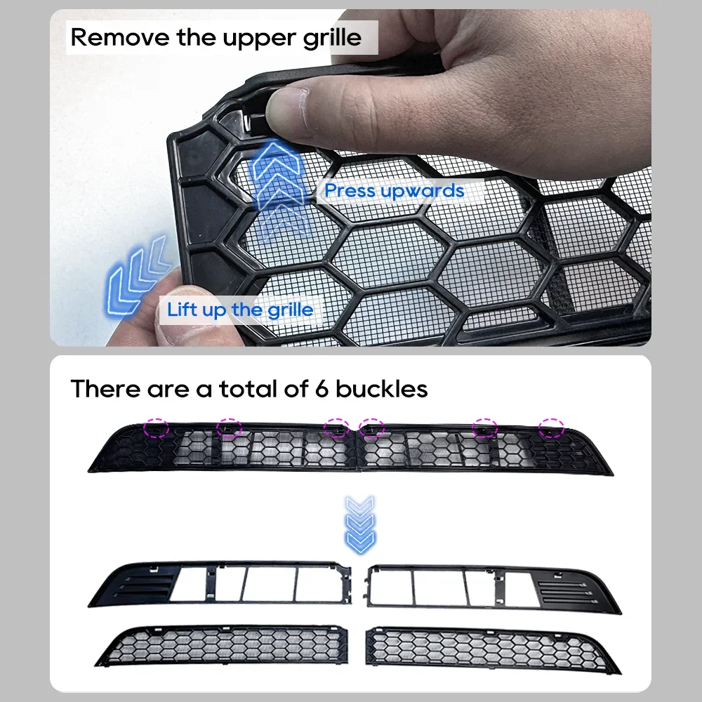 Tesla Model Y Juniper rejilla entrada de aire ABS con red antiinsectos - imagen 4